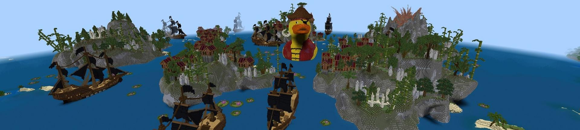 Panorama of the Minecraft Bedrock Marketplace product Pirate Duck created by Street Studios.