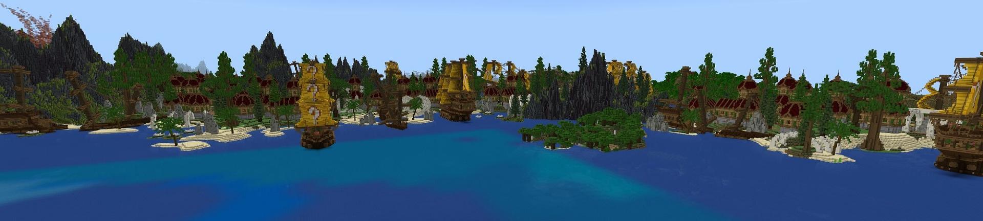 Panorama of the Minecraft Bedrock Marketplace product Pirate Lucky Block created by Street Studios.