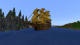 Screenshot of the Minecraft Bedrock Marketplace product Pirate Lucky Block created by Street Studios.