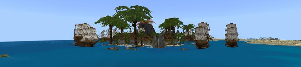 Panorama of the Minecraft Bedrock Marketplace product Pirate Refuge created by Street Studios.