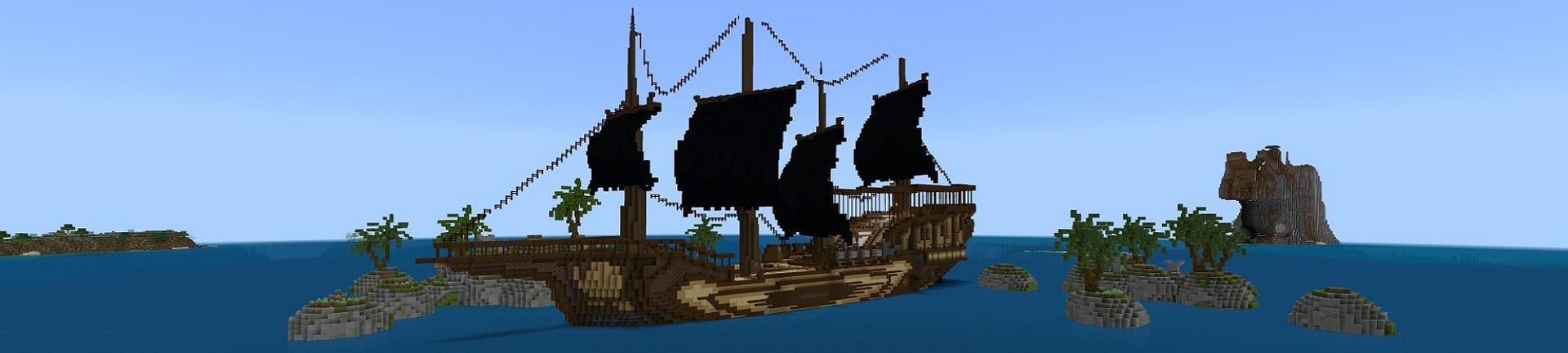 Panorama of the Minecraft Bedrock Marketplace product Pirate Ship created by Street Studios.