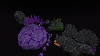 Screenshot of the Minecraft Bedrock Marketplace product Planets Parkour created by Street Studios.