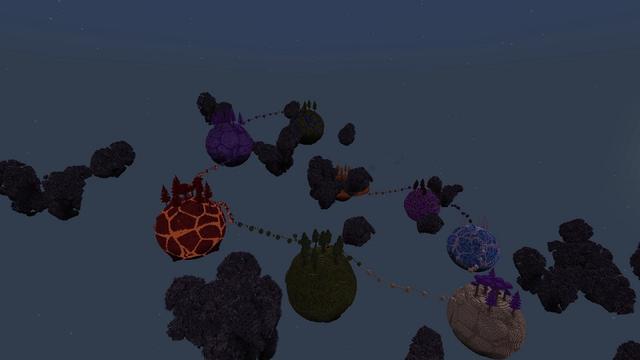 Screenshot of the Minecraft Bedrock Marketplace product Planets Parkour created by Street Studios.