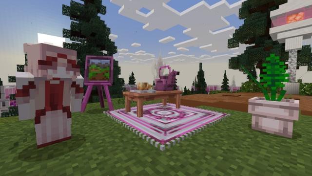 Screenshot of the Minecraft Bedrock Marketplace product Princess Furniture created by Street Studios.