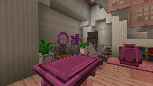 Screenshot of the Minecraft Bedrock Marketplace product Princess Furniture created by Street Studios.