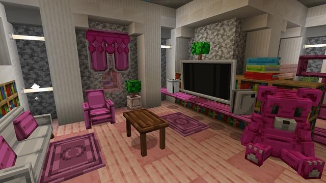 Screenshot of the Minecraft Bedrock Marketplace product Princess Furniture created by Street Studios.