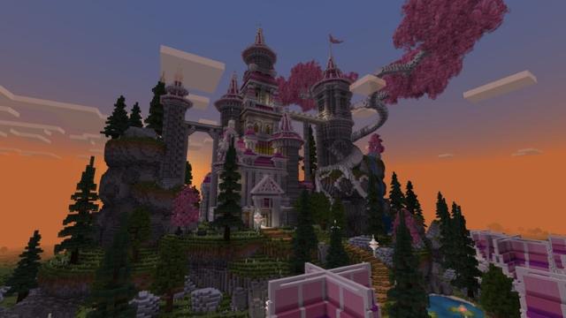 Screenshot of the Minecraft Bedrock Marketplace product Princess Furniture created by Street Studios.