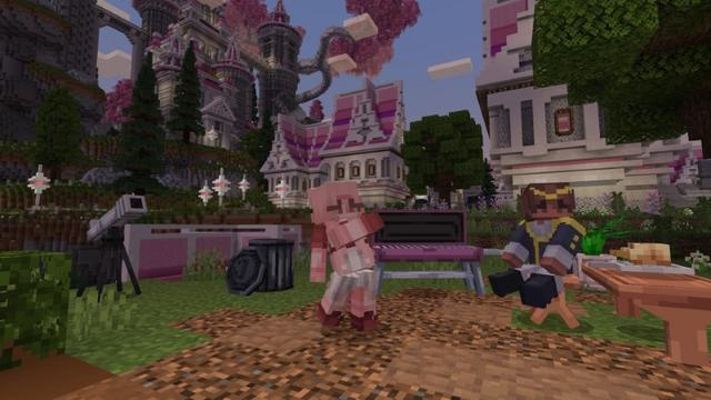 Screenshot of the Minecraft Bedrock Marketplace product Princess Furniture created by Street Studios.