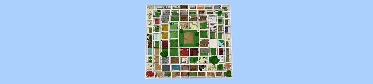 Panorama of the Minecraft Bedrock Marketplace product Pyramid Parkour created by Street Studios.