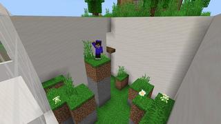 Screenshot of the Minecraft Bedrock Marketplace product Pyramid Parkour created by Street Studios.
