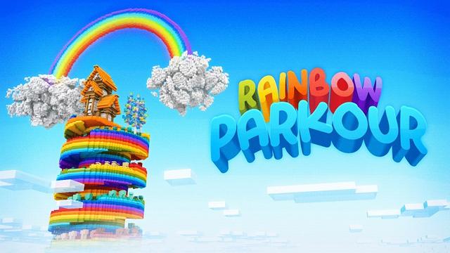 Thumbnail of the Minecraft Bedrock Marketplace product Rainbow Parkour created by Street Studios.