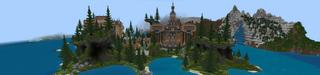 Panorama of the Minecraft Bedrock Marketplace product Rocket Base created by Street Studios.