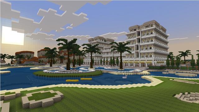 Screenshot of the Minecraft Bedrock Marketplace product Route 66 Hotel created by Street Studios.