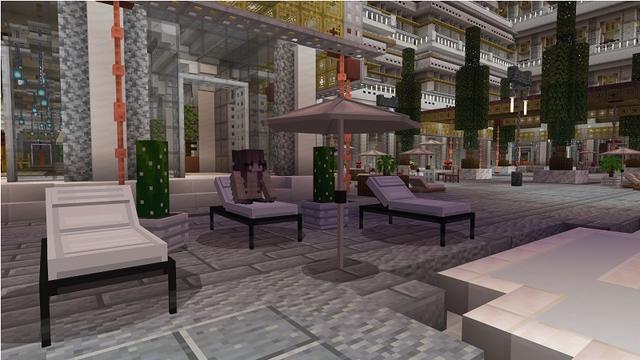 Screenshot of the Minecraft Bedrock Marketplace product Route 66 Hotel created by Street Studios.