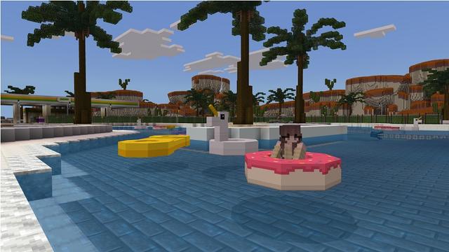 Screenshot of the Minecraft Bedrock Marketplace product Route 66 Hotel created by Street Studios.
