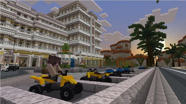 Screenshot of the Minecraft Bedrock Marketplace product Route 66 Hotel created by Street Studios.