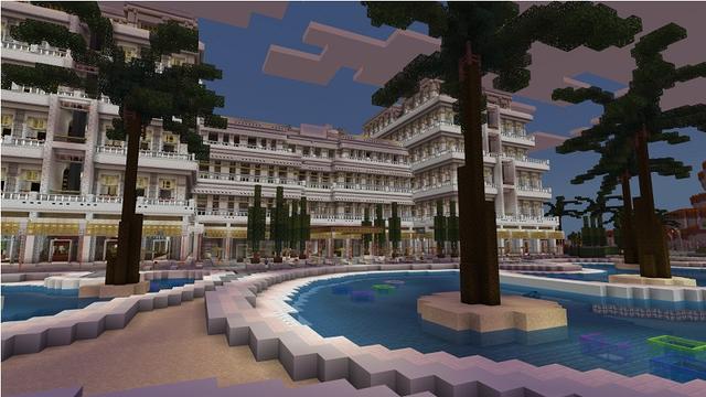 Screenshot of the Minecraft Bedrock Marketplace product Route 66 Hotel created by Street Studios.