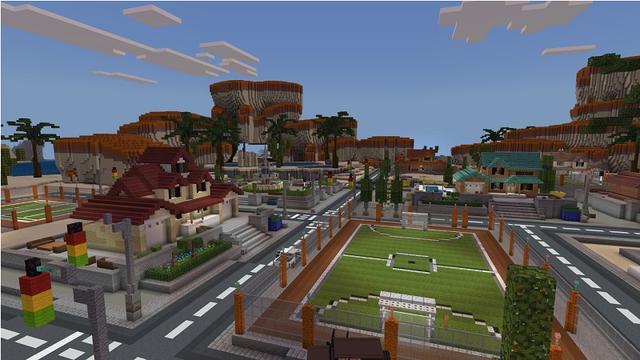 Screenshot of the Minecraft Bedrock Marketplace product Route 66 Hotel created by Street Studios.