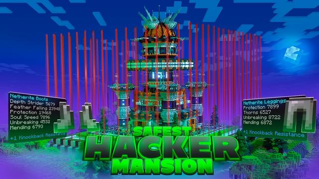 Thumbnail of the Minecraft Bedrock Marketplace product Safest Hacker Mansion created by Street Studios.