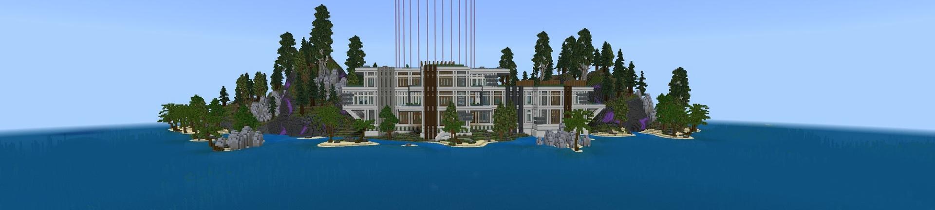 Panorama of the Minecraft Bedrock Marketplace product Safest Millionaire Island created by Street Studios.