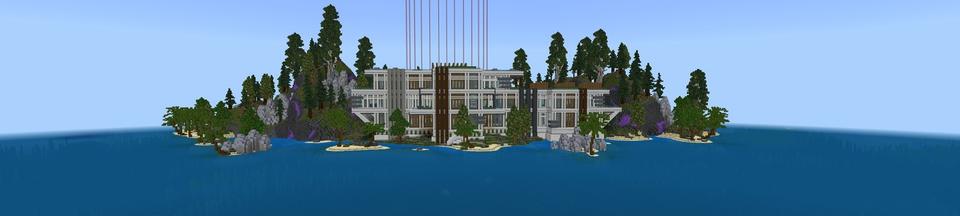 Panorama of the Minecraft Bedrock Marketplace product Safest Millionaire Island created by Street Studios.