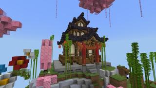 Screenshot of the Minecraft Bedrock Marketplace product Sakura Parkour created by Street Studios.
