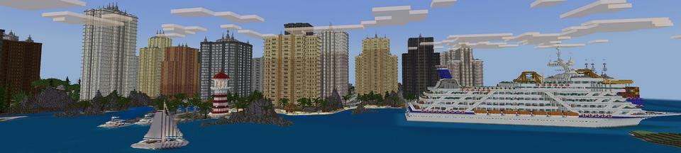 Panorama of the Minecraft Bedrock Marketplace product Seaside created by Street Studios.