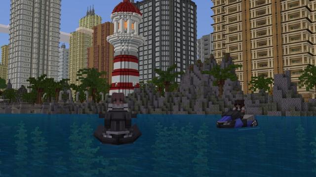 Screenshot of the Minecraft Bedrock Marketplace product Seaside created by Street Studios.