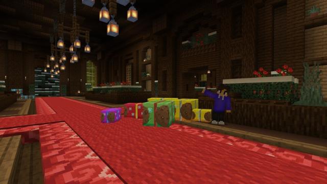Screenshot of the Minecraft Bedrock Marketplace product Secret Gifts! created by Street Studios.