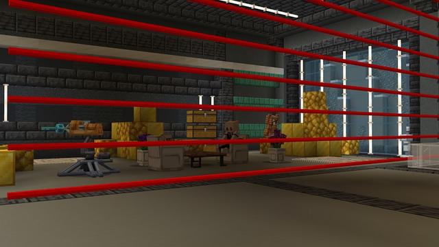 Screenshot of the Minecraft Bedrock Marketplace product Security Furniture created by Street Studios.