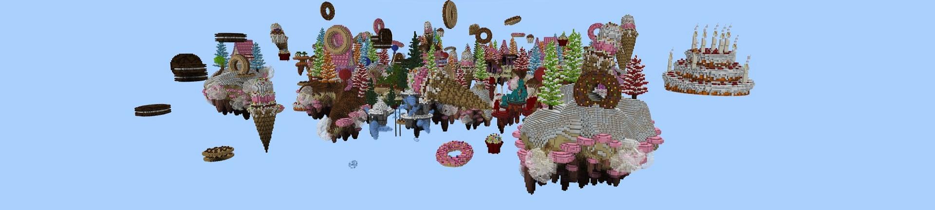 Panorama of the Minecraft Bedrock Marketplace product Sky Candy created by Street Studios.