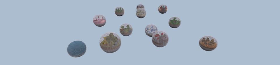 Panorama of the Minecraft Bedrock Marketplace product Skyblock Bubbles created by Street Studios.