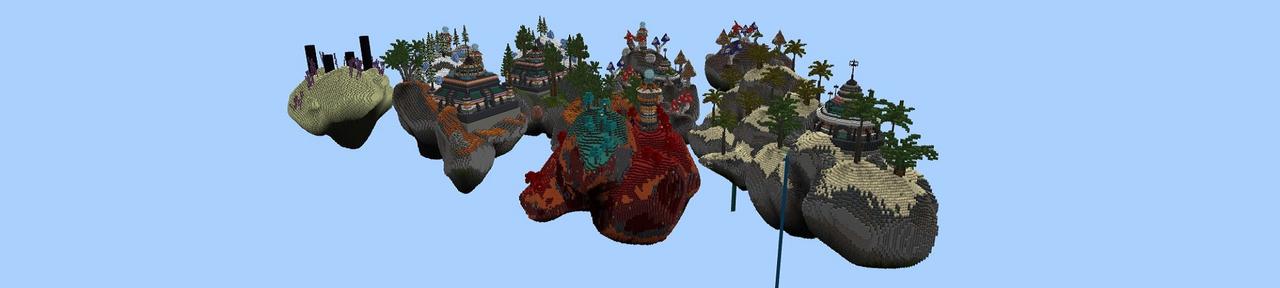 Panorama of the Minecraft Bedrock Marketplace product Skyblock Hacker created by Street Studios.