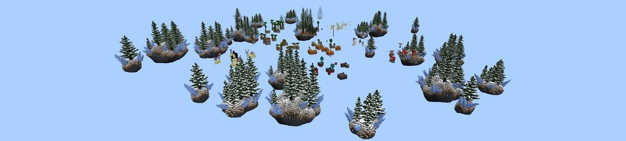Panorama of the Minecraft Bedrock Marketplace product Skyblock Ice Age created by Street Studios.