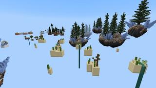 Screenshot of the Minecraft Bedrock Marketplace product Skyblock Ice Age created by Street Studios.