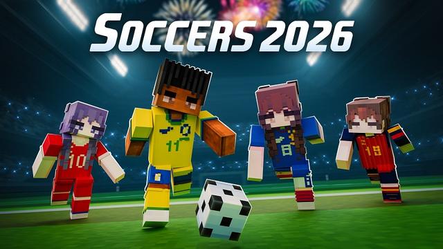 Thumbnail of the Minecraft Bedrock Marketplace product Soccers 2026 created by Street Studios.
