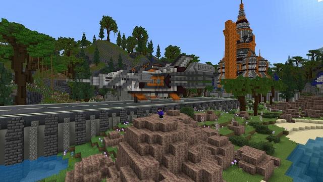 Screenshot of the Minecraft Bedrock Marketplace product Spaceship: Noob x Pro x Hacker created by Street Studios.
