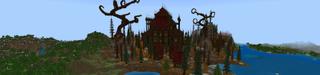 Panorama of the Minecraft Bedrock Marketplace product Spooky Palace created by Street Studios.