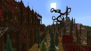 Screenshot of the Minecraft Bedrock Marketplace product Spooky Palace created by Street Studios.