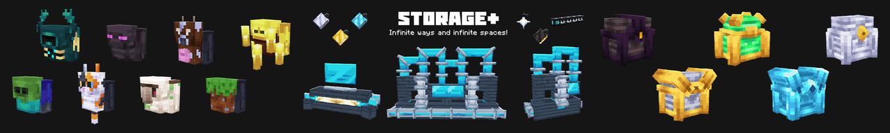 Panorama of the Minecraft Bedrock Marketplace product Storage+ Add-On created by Street Studios.