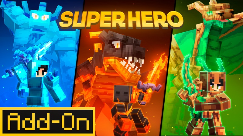 Thumbnail of the Minecraft Bedrock Marketplace product Super Hero Add-On created by Street Studios.
