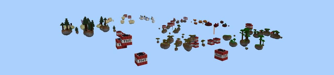 Panorama of the Minecraft Bedrock Marketplace product TNT Skyblock created by Street Studios.