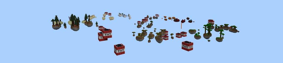 Panorama of the Minecraft Bedrock Marketplace product TNT Skyblock created by Street Studios.