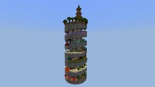 Screenshot of the Minecraft Bedrock Marketplace product Tower Parkour created by Street Studios.