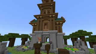 Screenshot of the Minecraft Bedrock Marketplace product Tower Parkour created by Street Studios.