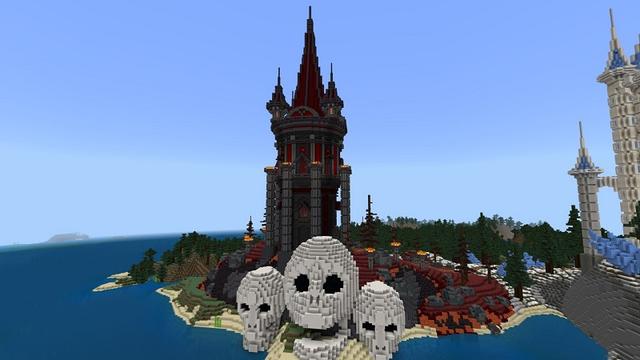 Screenshot of the Minecraft Bedrock Marketplace product Towers: Ice Vs Fire created by Street Studios.