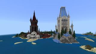 Screenshot of the Minecraft Bedrock Marketplace product Towers: Ice Vs Fire created by Street Studios.