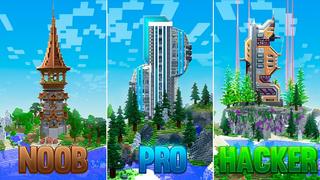 Thumbnail of the Minecraft Bedrock Marketplace product Towers: Noob Vs Pro Vs Hacker created by Street Studios.
