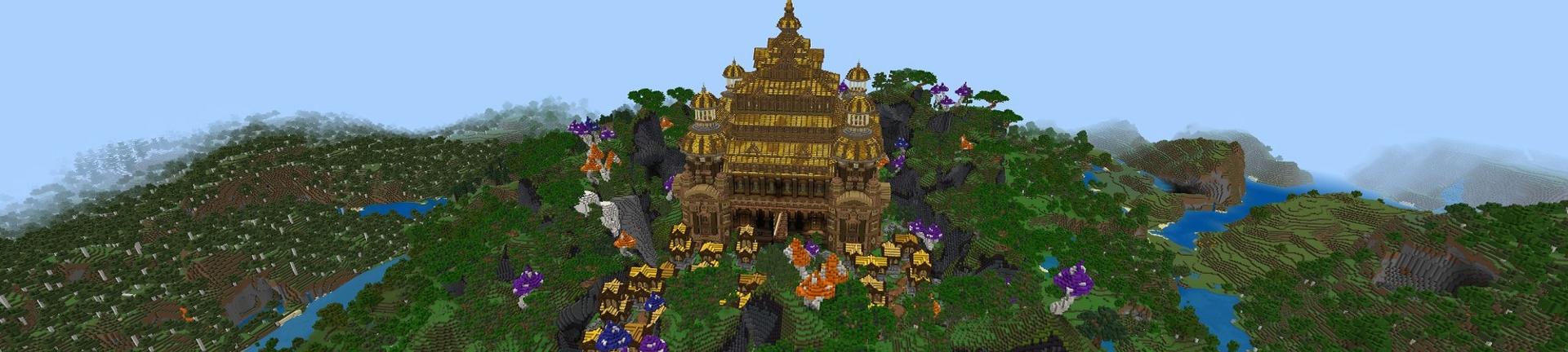Panorama of the Minecraft Bedrock Marketplace product Treasure Palace created by Street Studios.