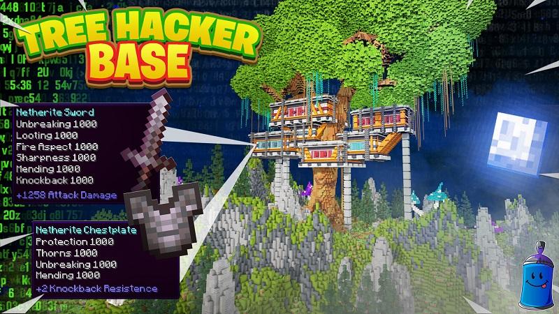Tree Hacker Base by Street Studios | CHUNK - Minecraft Bedrock ...